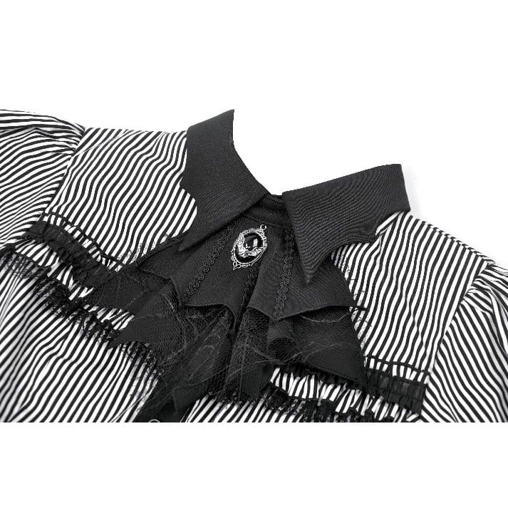 Undertaker Pinstripe Swallowtail Shirt