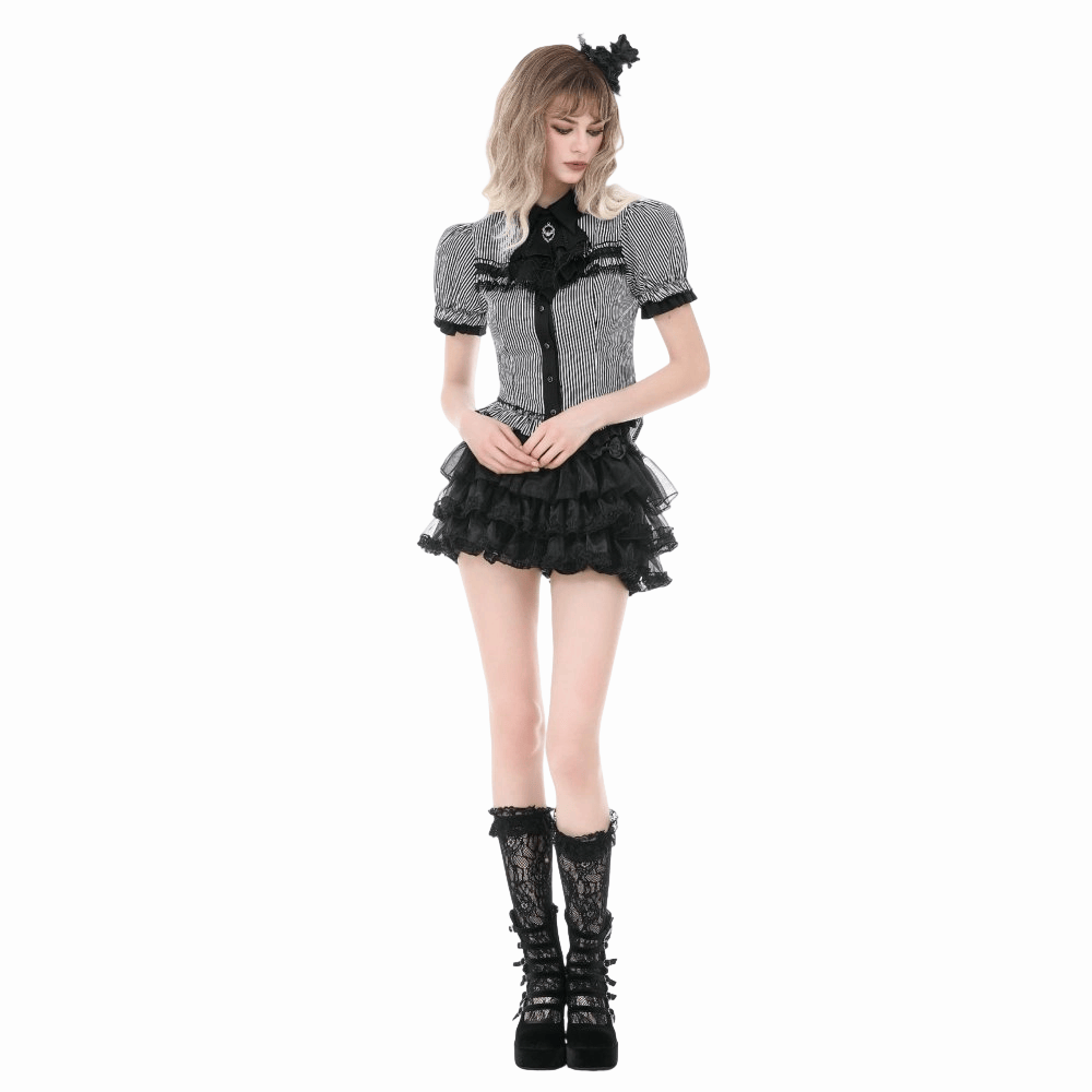 Undertaker Pinstripe Swallowtail Shirt