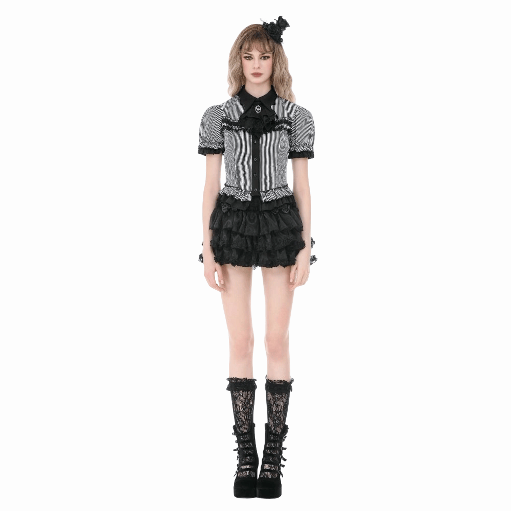 Undertaker Pinstripe Swallowtail Shirt