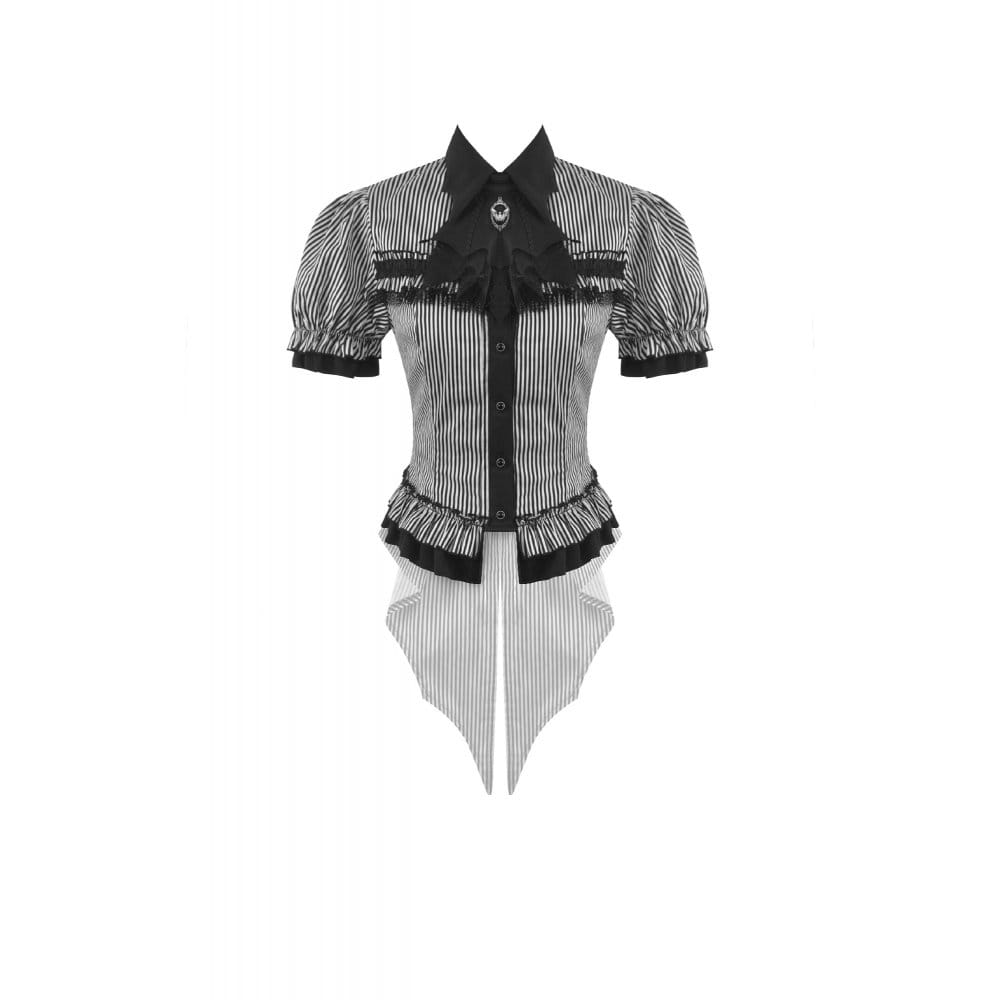 Undertaker Pinstripe Swallowtail Shirt