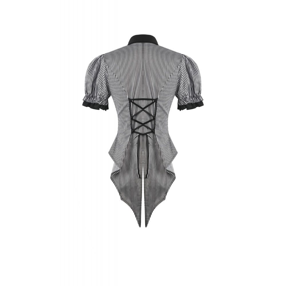 Undertaker Pinstripe Swallowtail Shirt