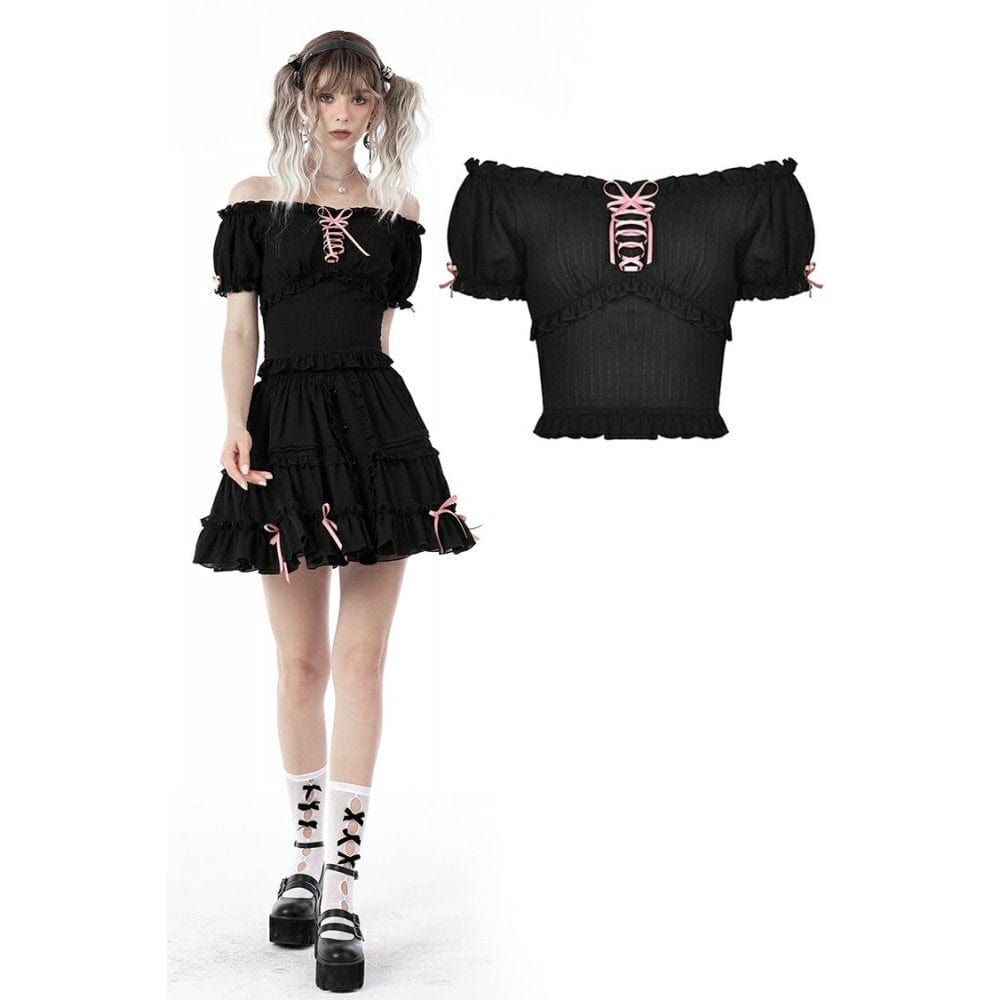 Parlor Ruffle Off-Shoulder Top
