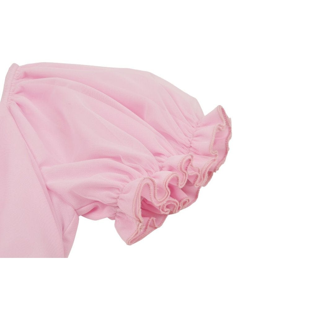 Blushing Reliquary Detachable-Collar Dress