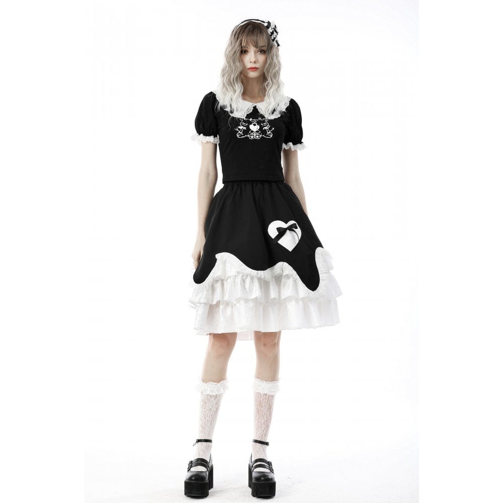 Two Familiars Bear Crop Shirt