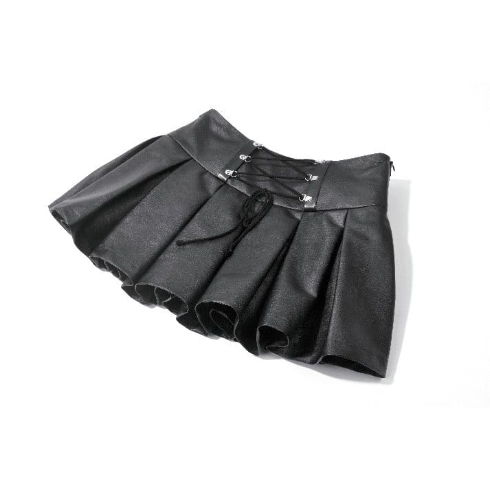 Sanctified Riot Chain Pleated Skirt