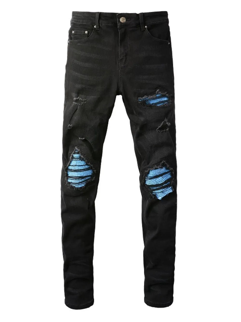 Electric Ruin Distressed Skinny Jeans