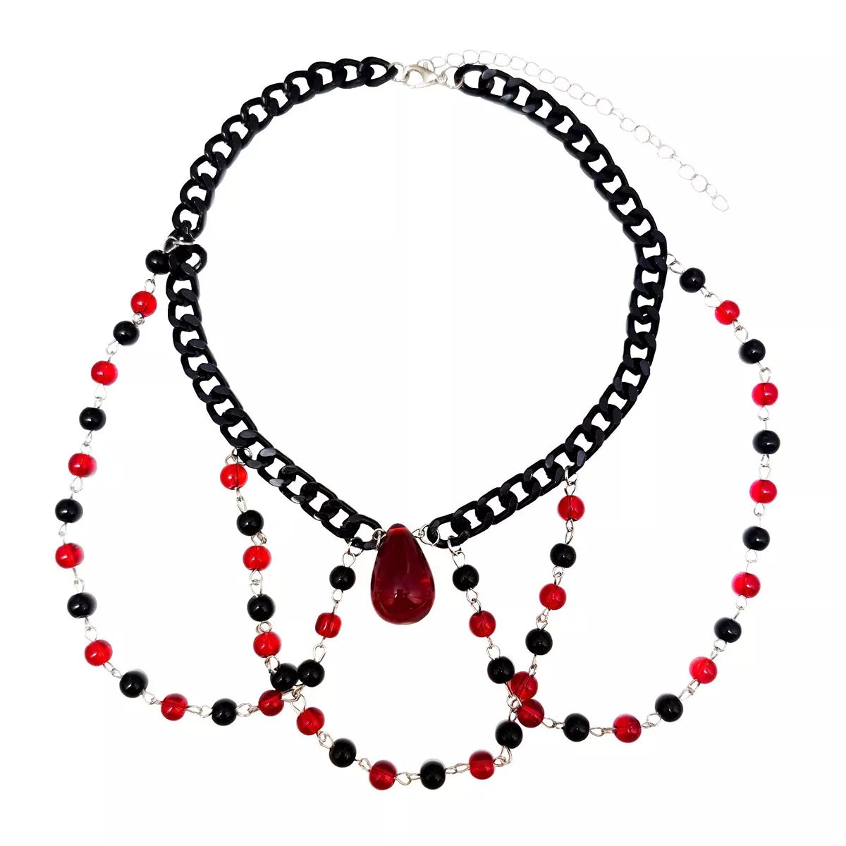 Blood Moon Draped Necklace