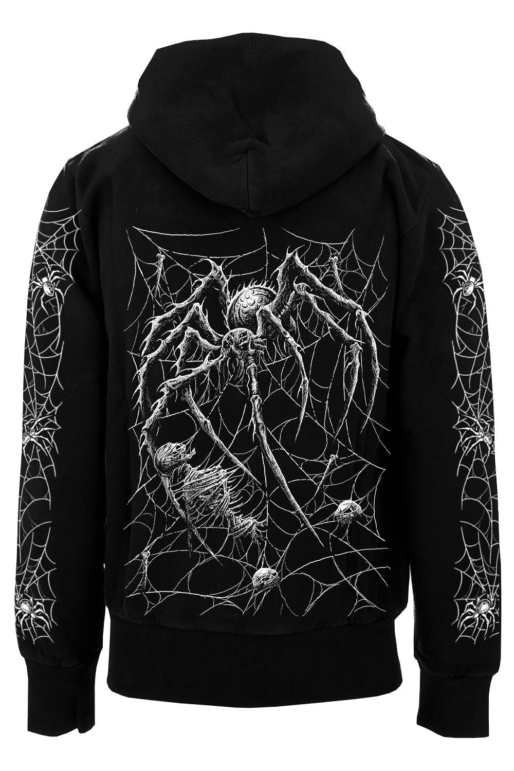 Death Spider Hoodie [Spiderweb Sleeves]