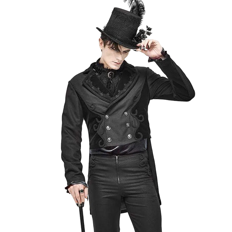 Black Regent Jacquard Tailcoat