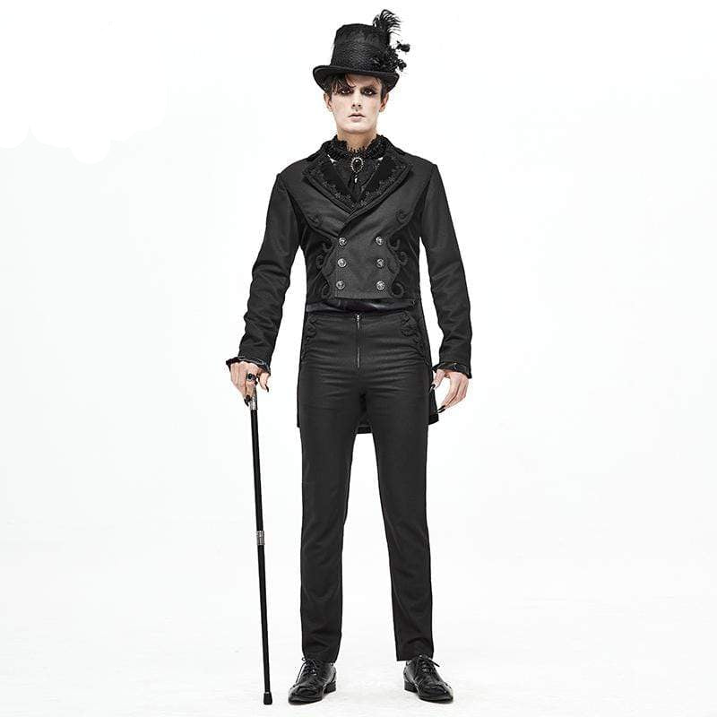 Black Regent Jacquard Tailcoat