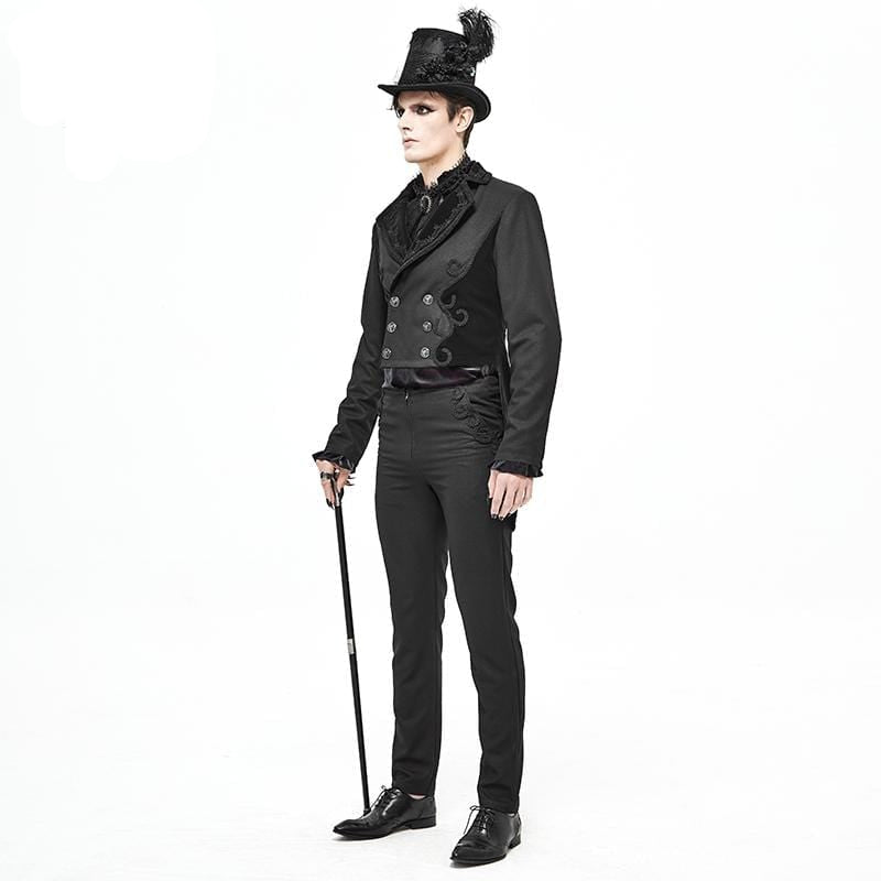 Black Regent Jacquard Tailcoat