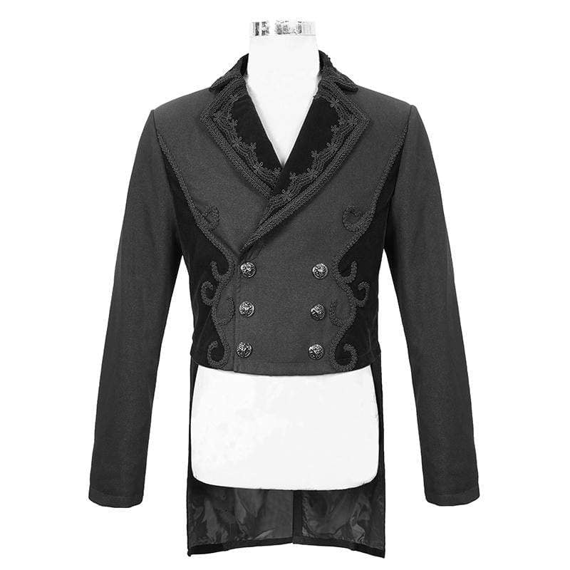 Black Regent Jacquard Tailcoat