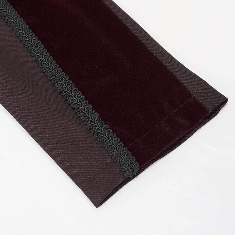 Crimson Regent Jacquard Tailcoat
