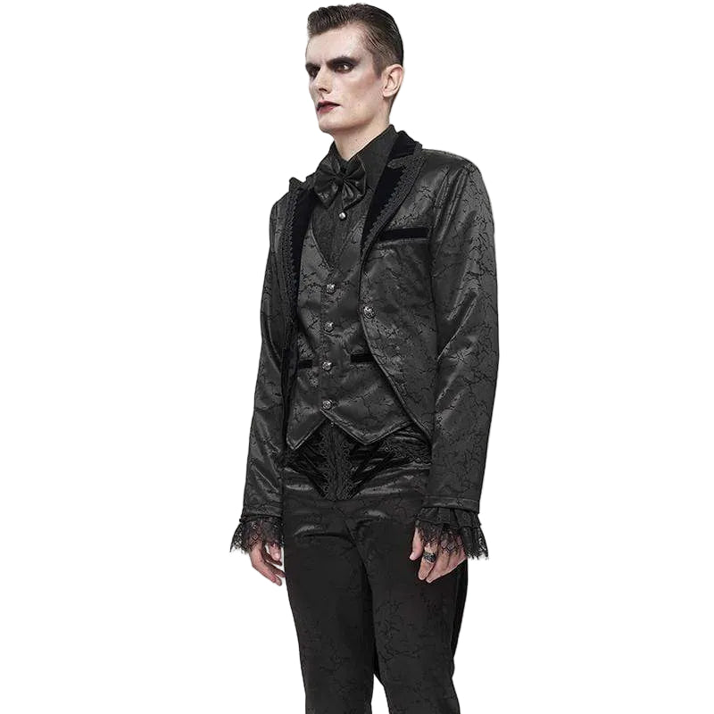 Midnight Versailles Floral Tailcoat