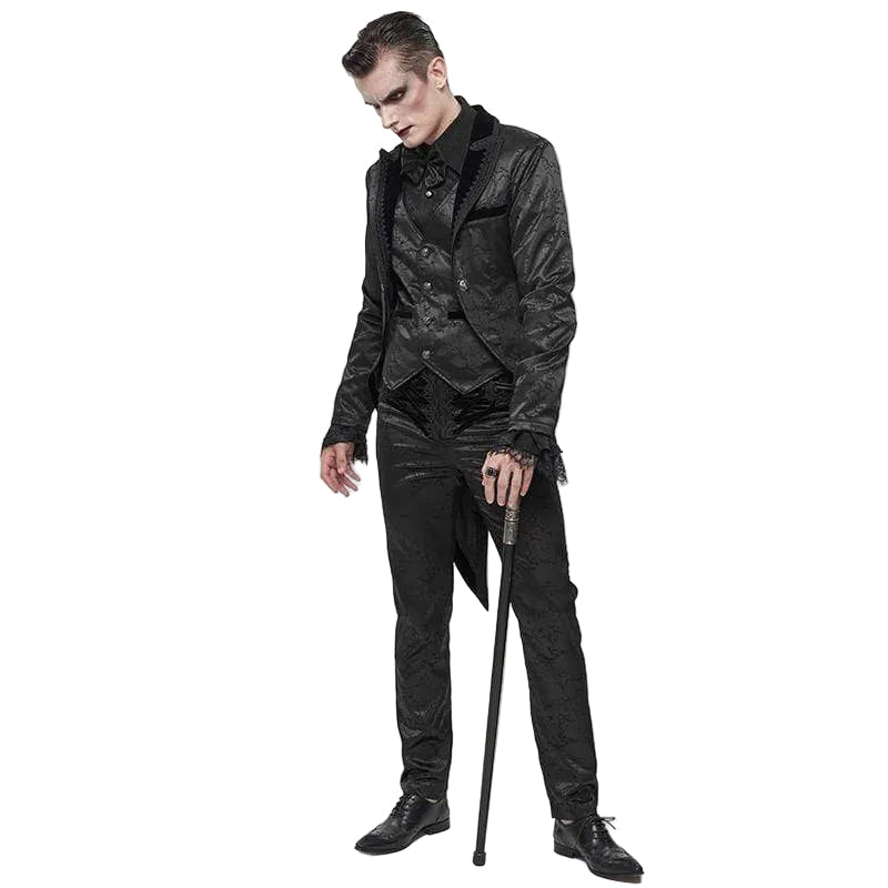 Midnight Versailles Floral Tailcoat