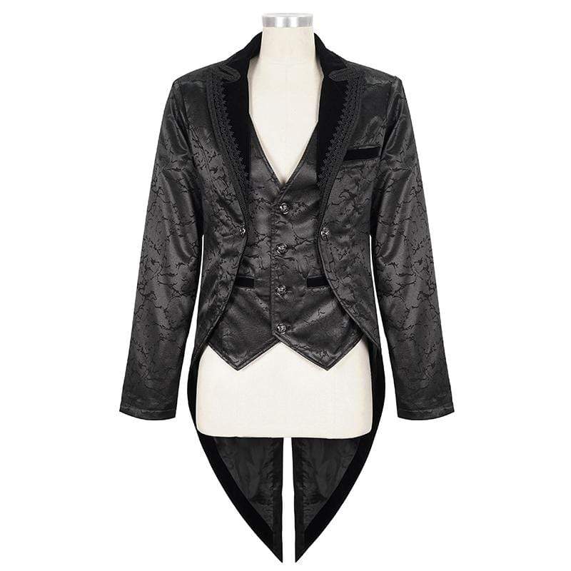 Midnight Versailles Floral Tailcoat