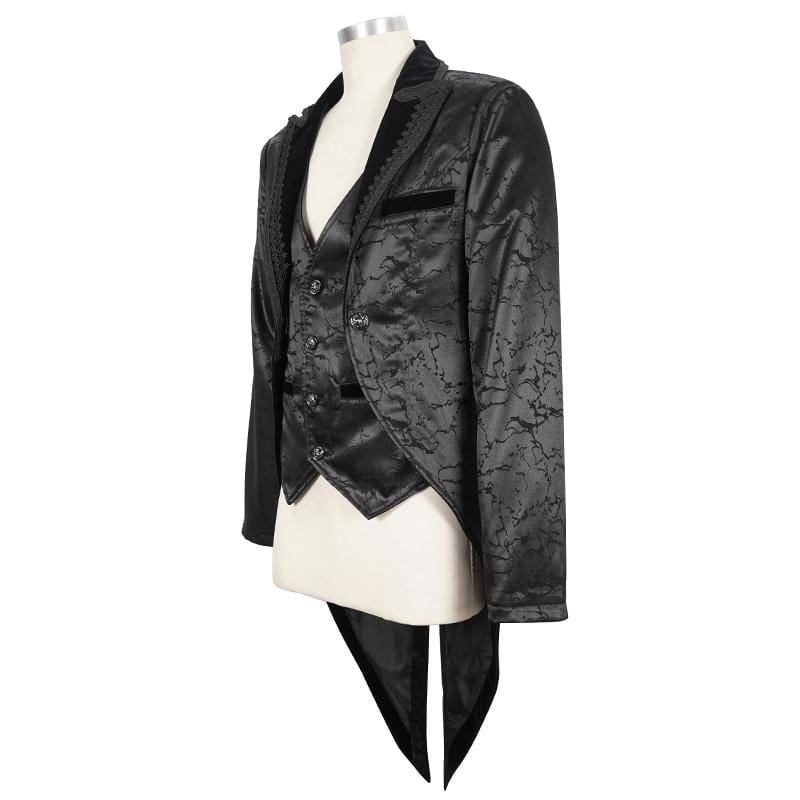 Midnight Versailles Floral Tailcoat