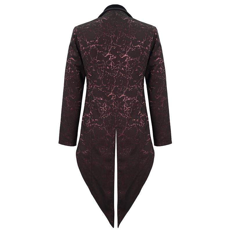 Crimson Versailles Floral Tailcoat