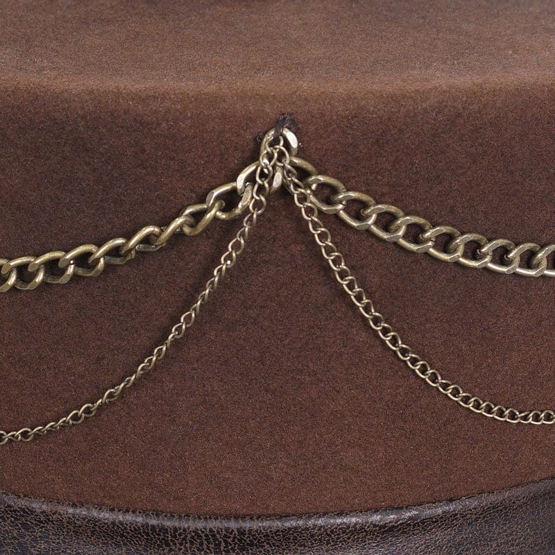 Clockwork Baron Feather Top Hat