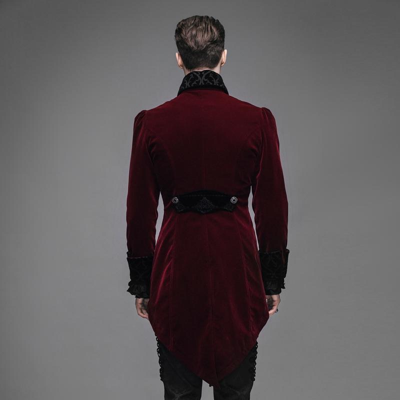 Byronic Ruffle-Sleeve Tailcoat