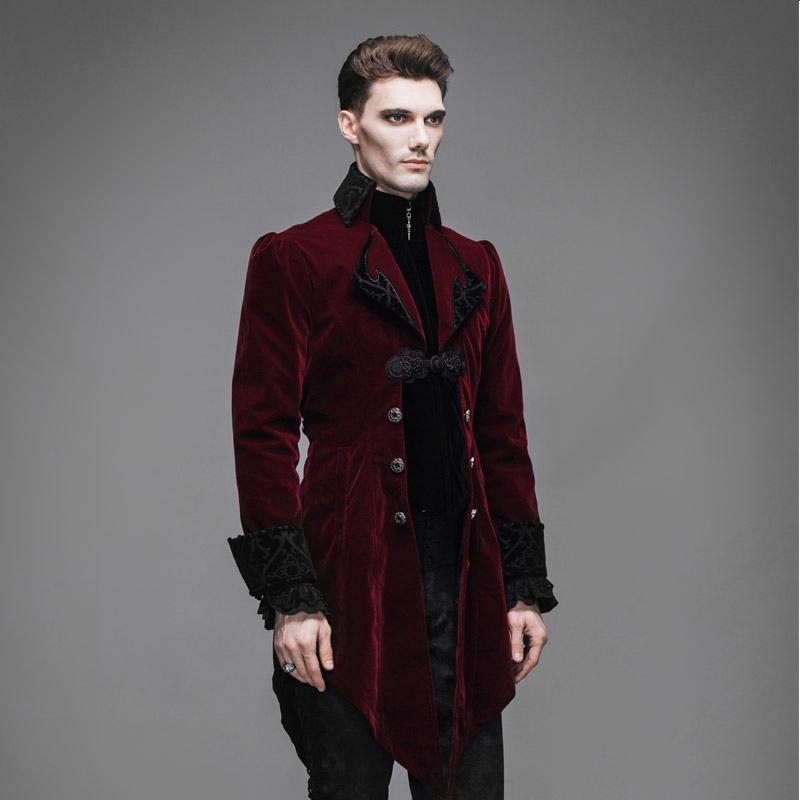 Byronic Ruffle-Sleeve Tailcoat