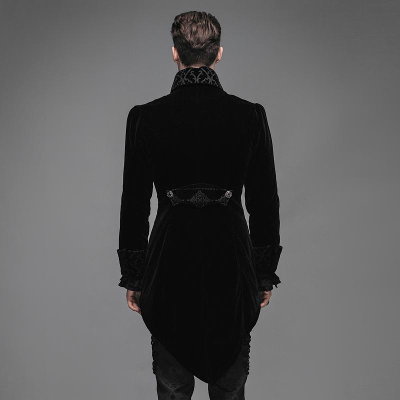 Byronic Ruffle-Sleeve Tailcoat
