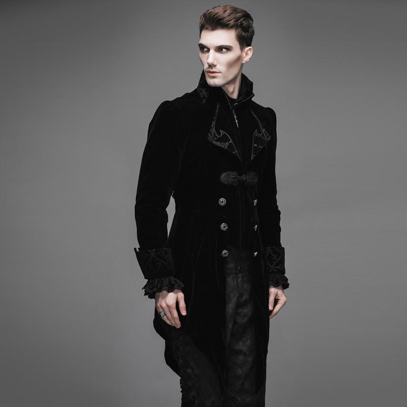 Byronic Ruffle-Sleeve Tailcoat