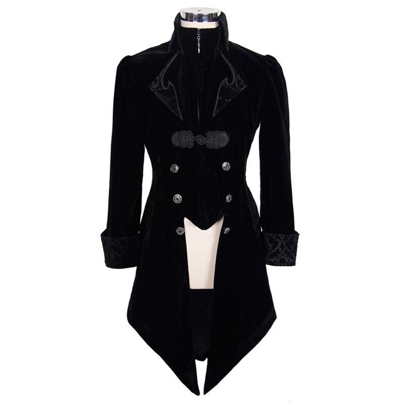 Byronic Ruffle-Sleeve Tailcoat