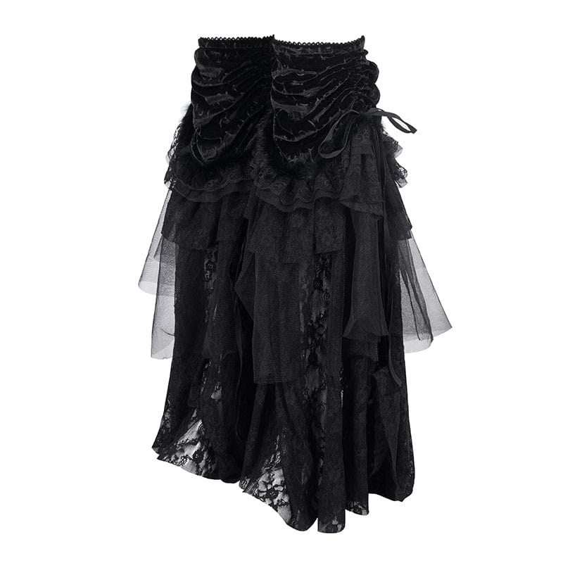 Black Rose Floral Lace Leg Warmers