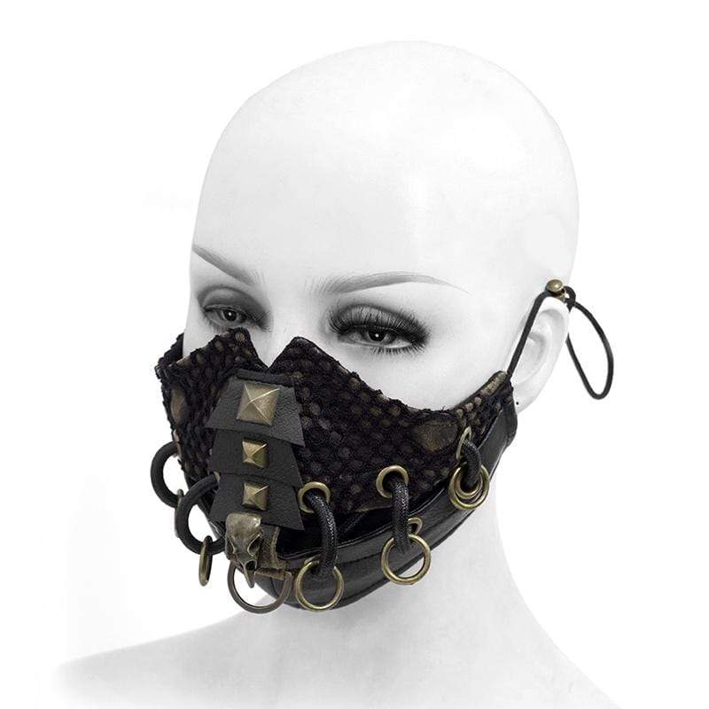 Iron Veil Ringed Mesh Mask