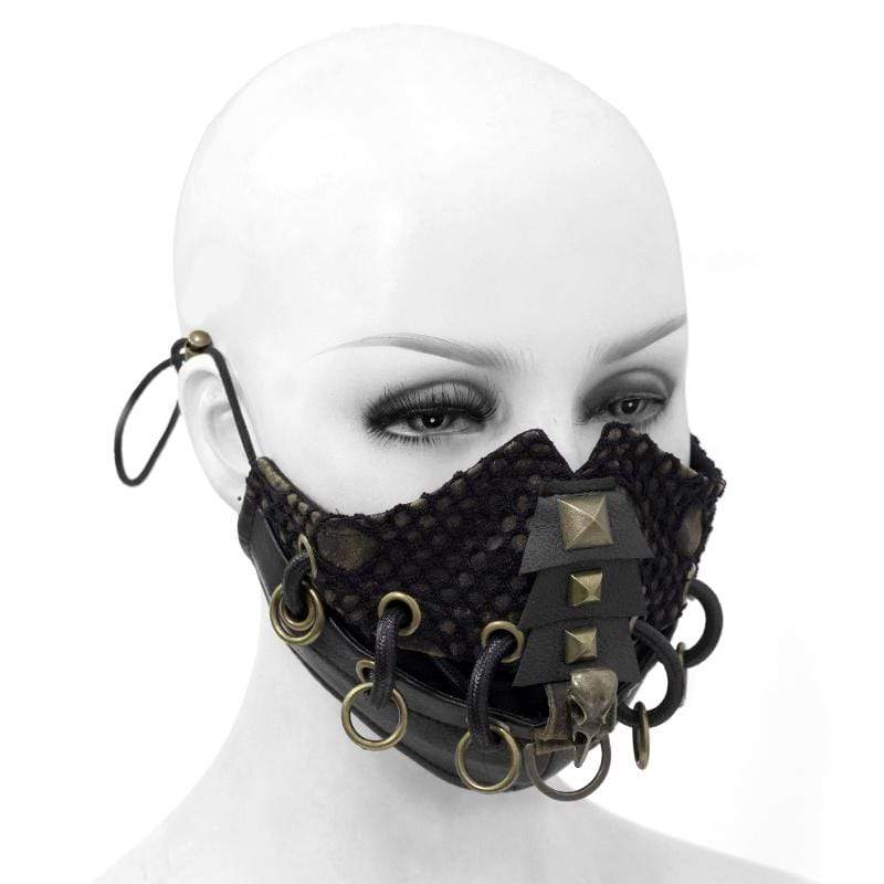Iron Veil Ringed Mesh Mask