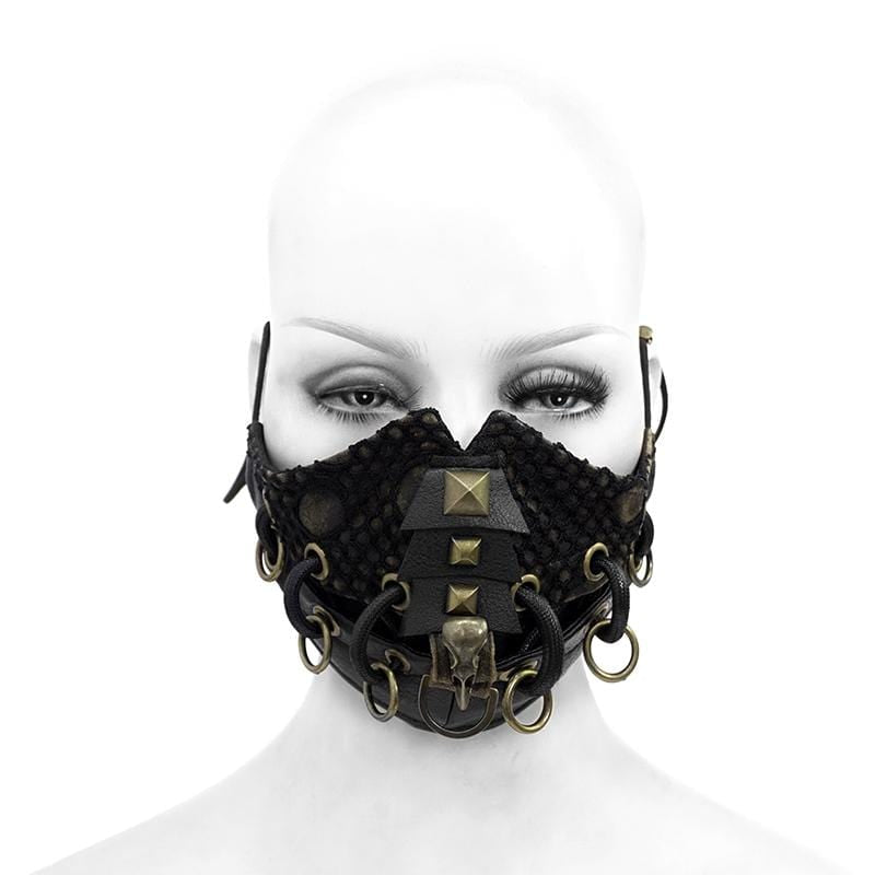 Iron Veil Ringed Mesh Mask