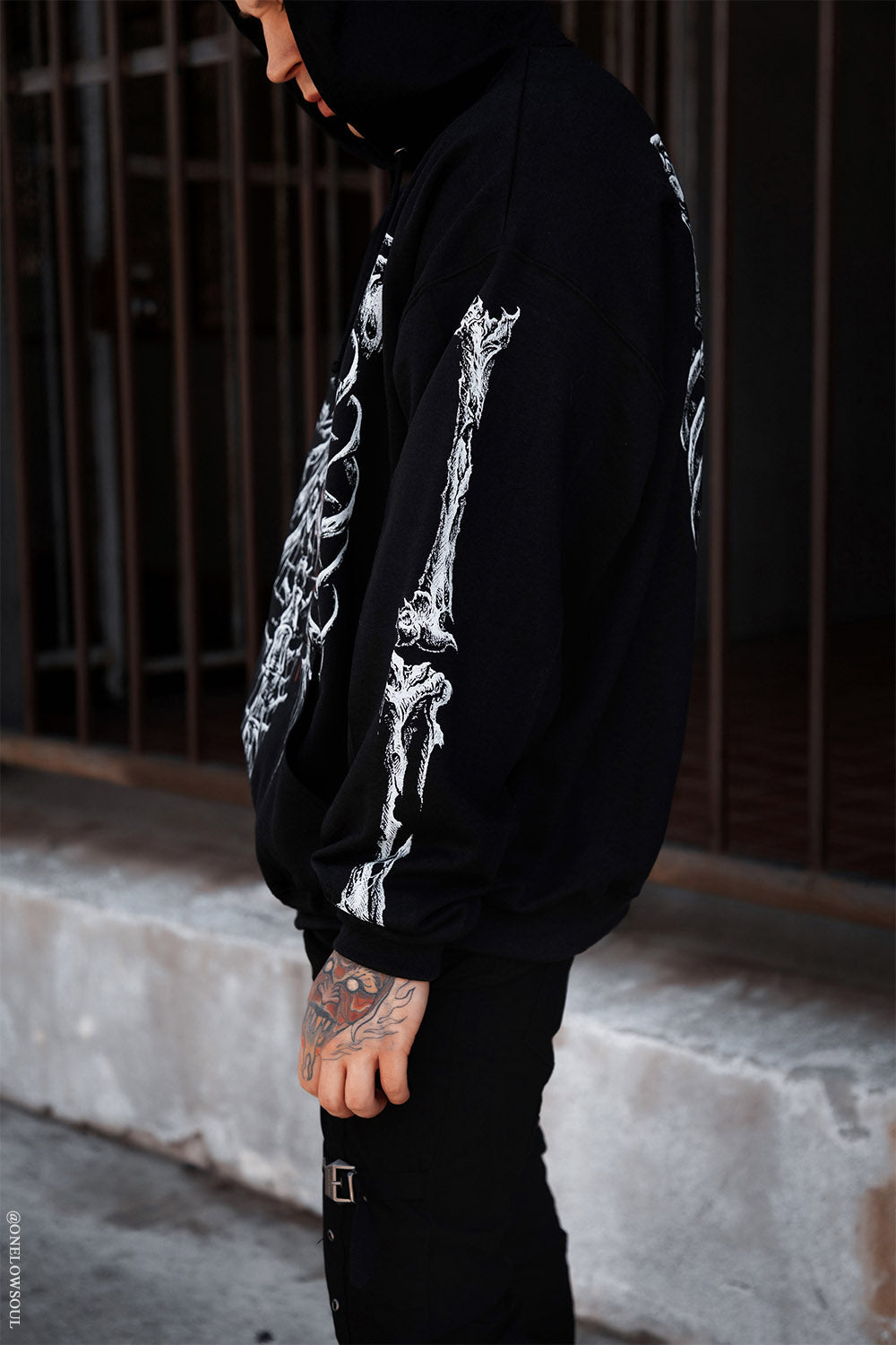 Bleeding Heart Skeleton Hoodie