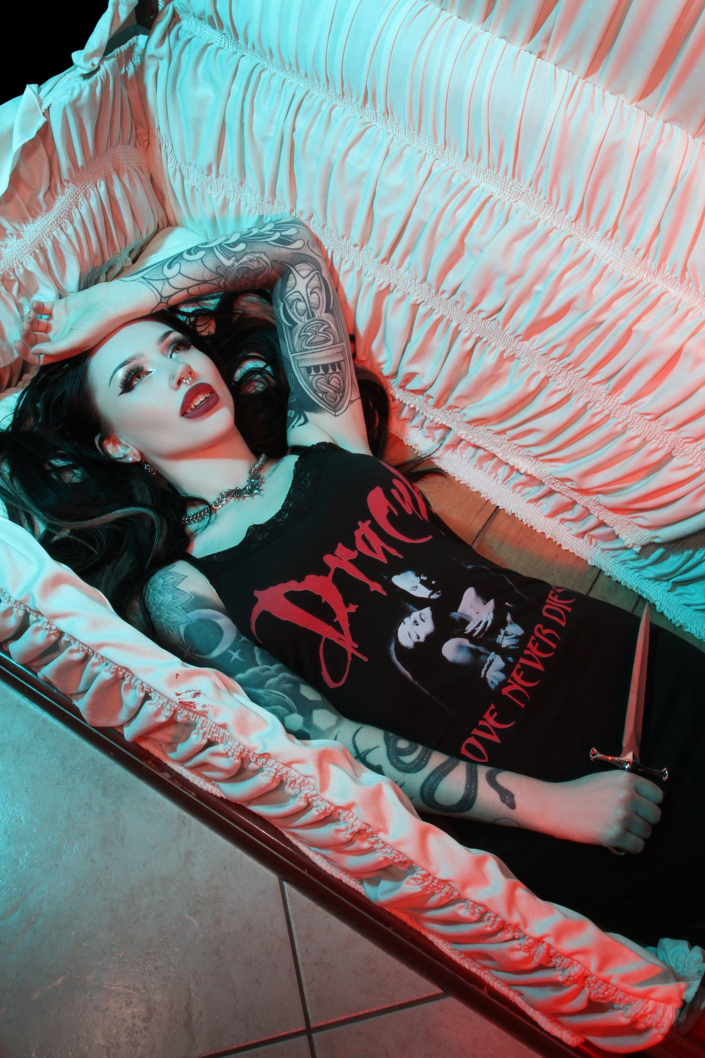 Dracula (Love never dies) Lace Strap Dress