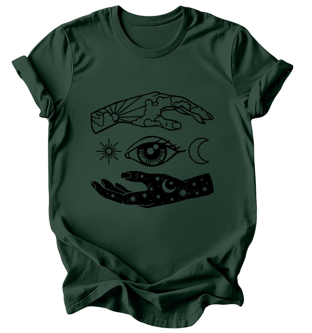 Celestial Hands - Burgundy or Emerald T-Shirt
