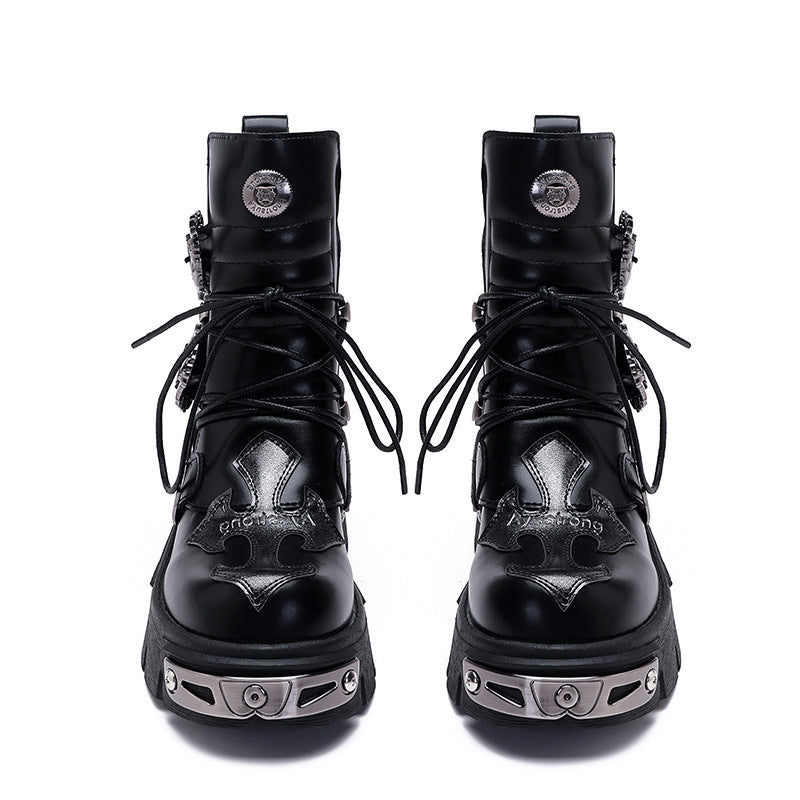 Iron Warden Gothic Unisex Combat Boots