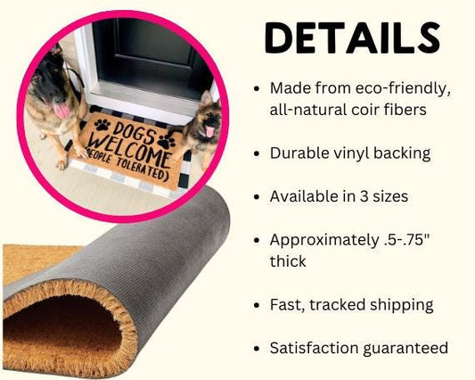 Yay You’re Here Doormat
