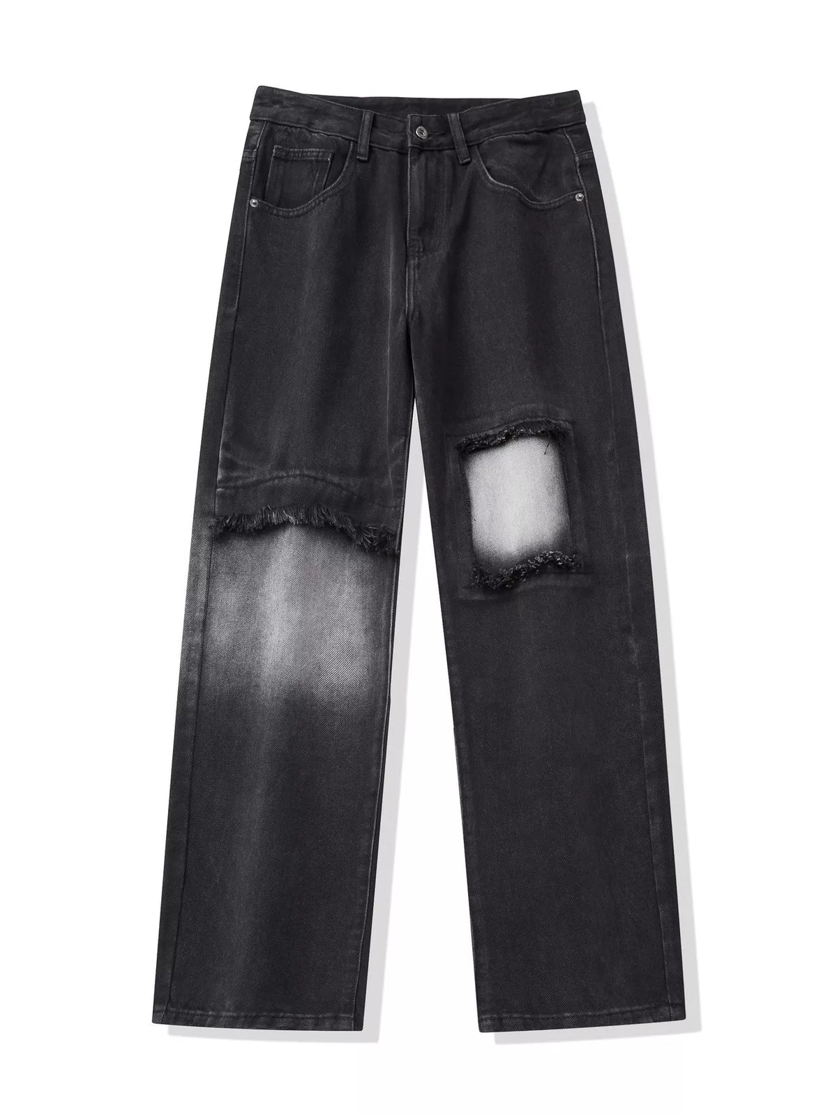 Deadbeat Distressed Loose-Fit Jeans