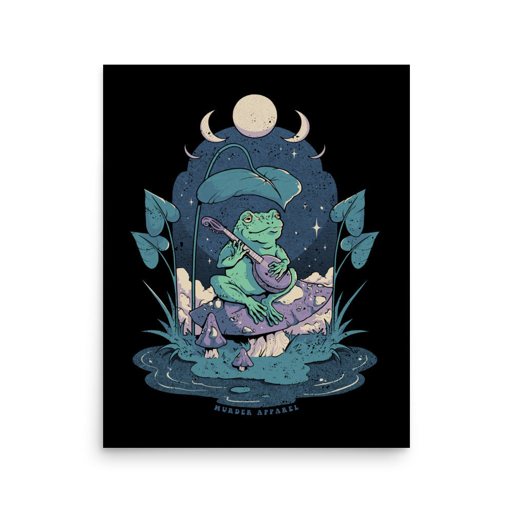 Cottage Frog Forest Poster