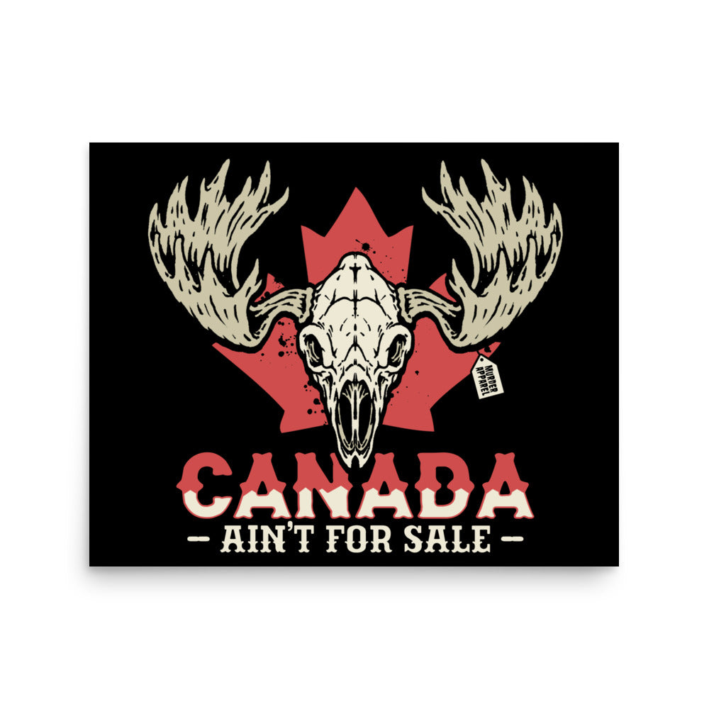Canada Ain't For Sale Poster