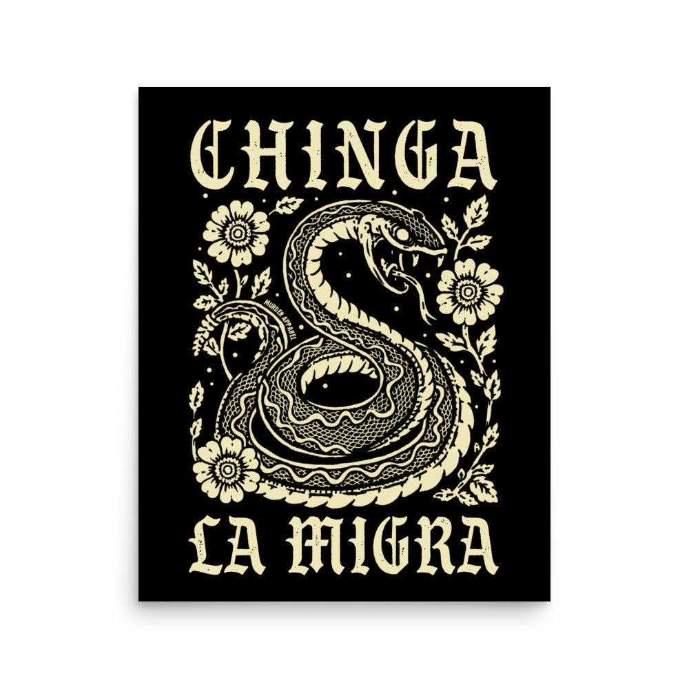 Chinga La Migra Poster