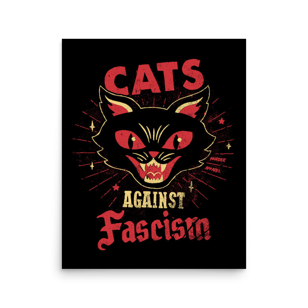 Cats Against Fascism Poster
