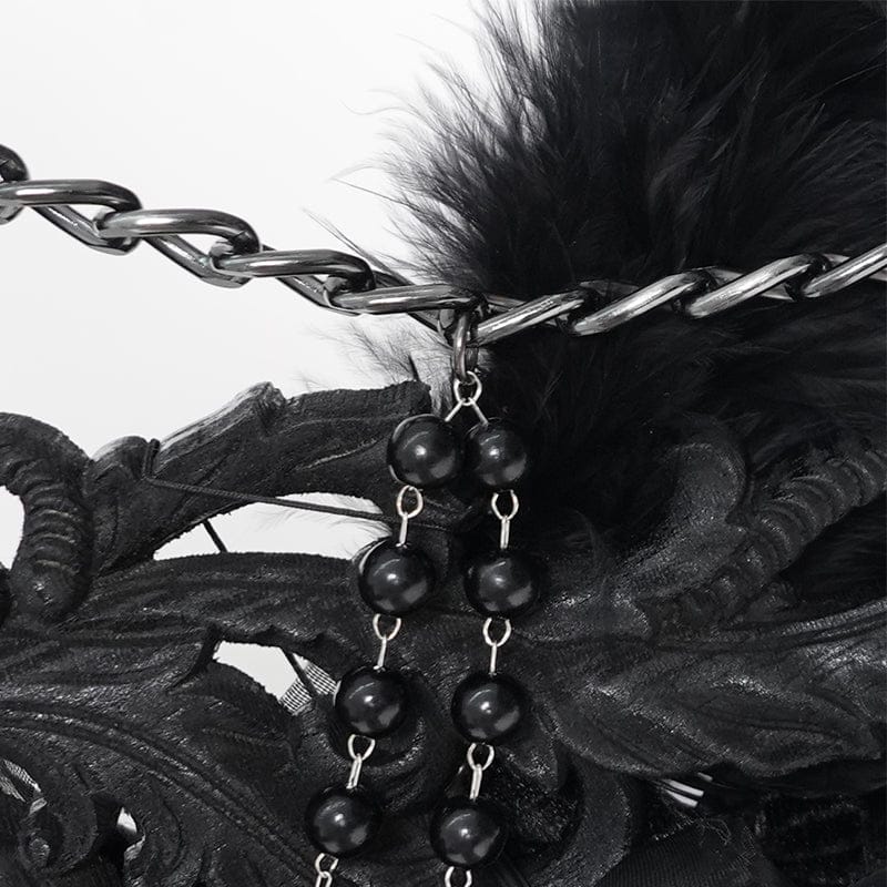 Fallen Seraph Feathered Chain Staff