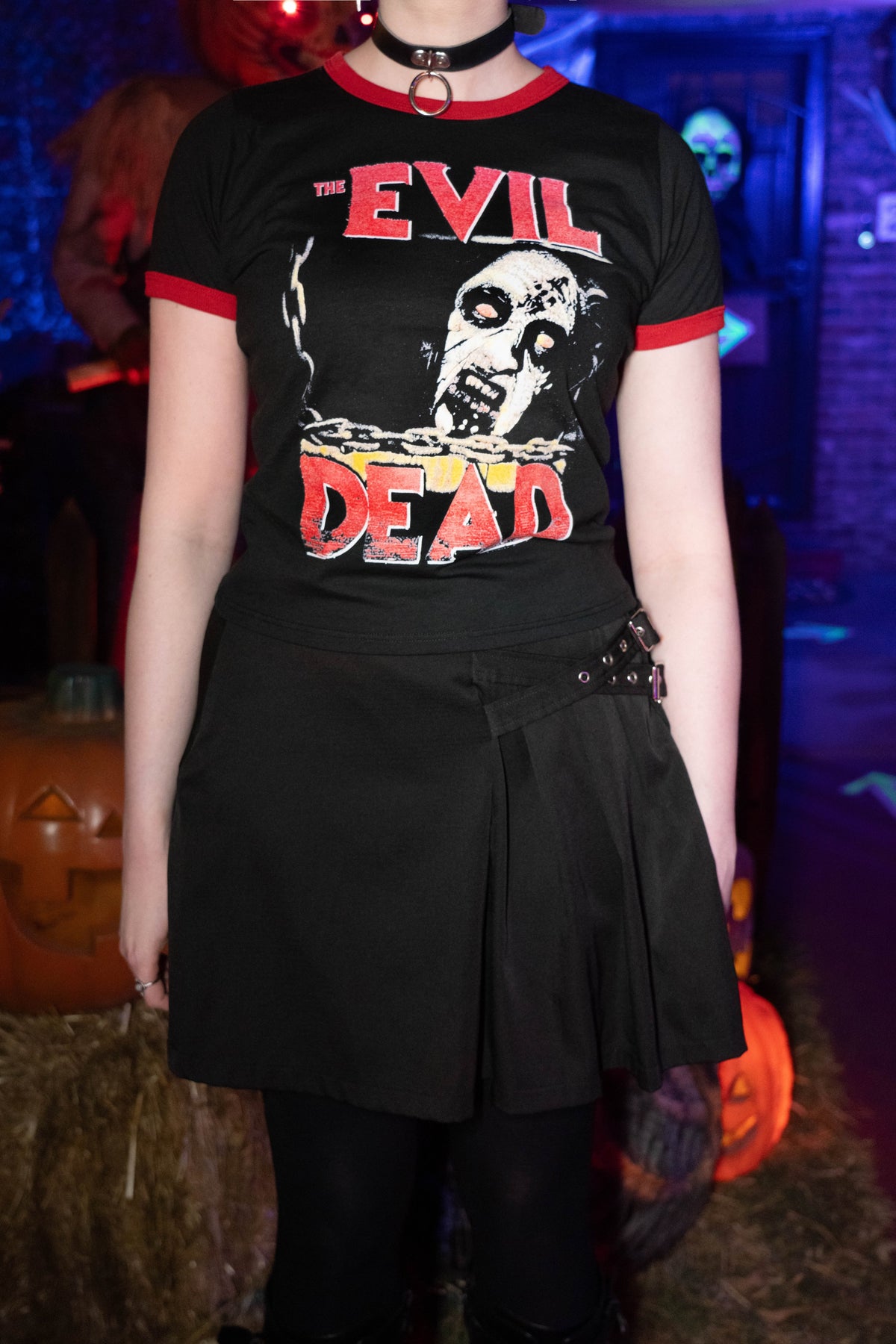 Pretty Possessed Ringer Tee