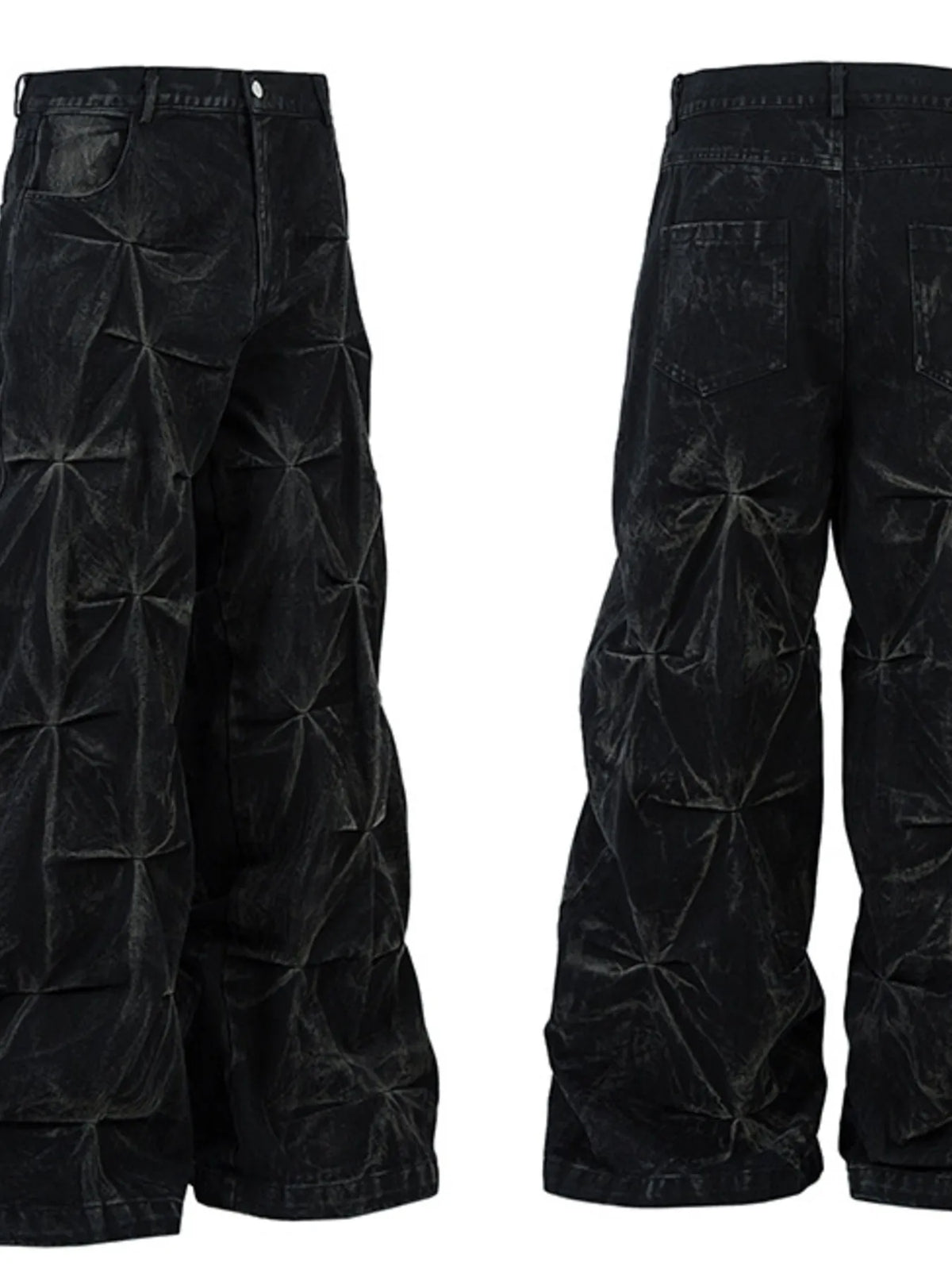 Funeral Static Seam-Detail Jeans