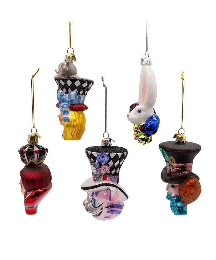 4.5-5" Noble Gems Alice Glass Character Ornament 5P