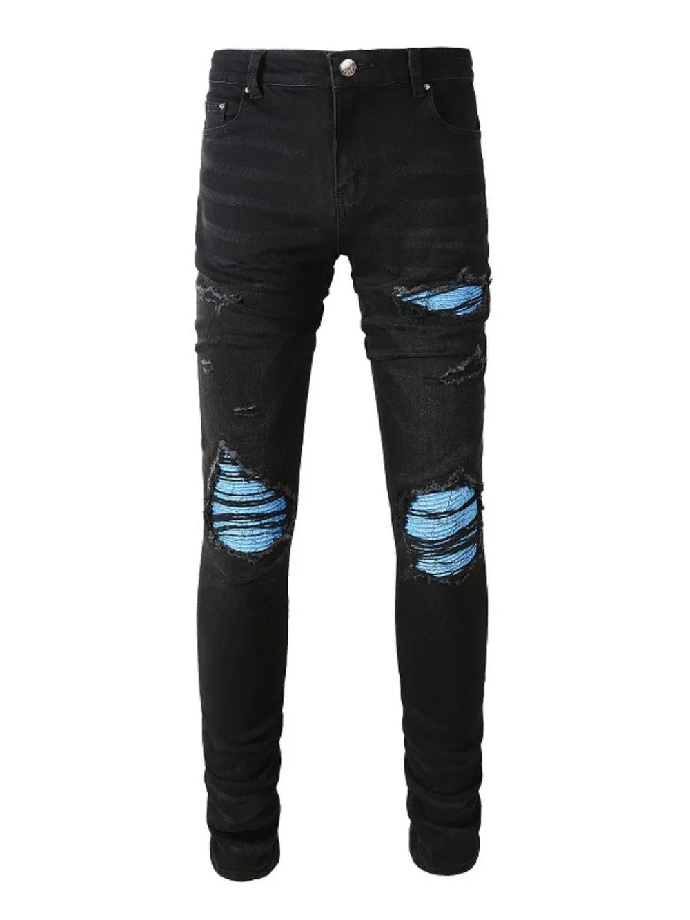 Electric Ruin Distressed Skinny Jeans