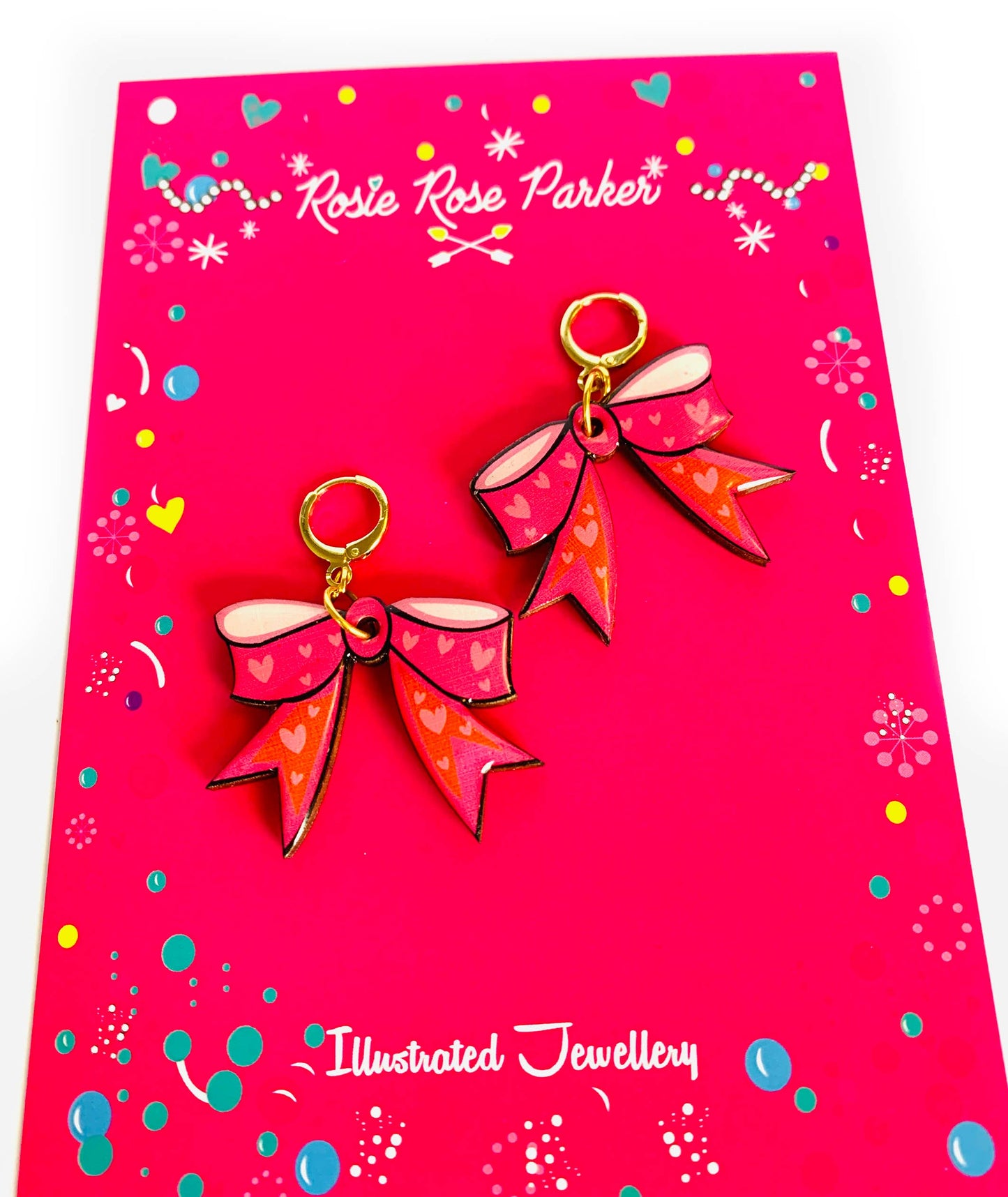 Big bow earrings statement earrings summer earrings big