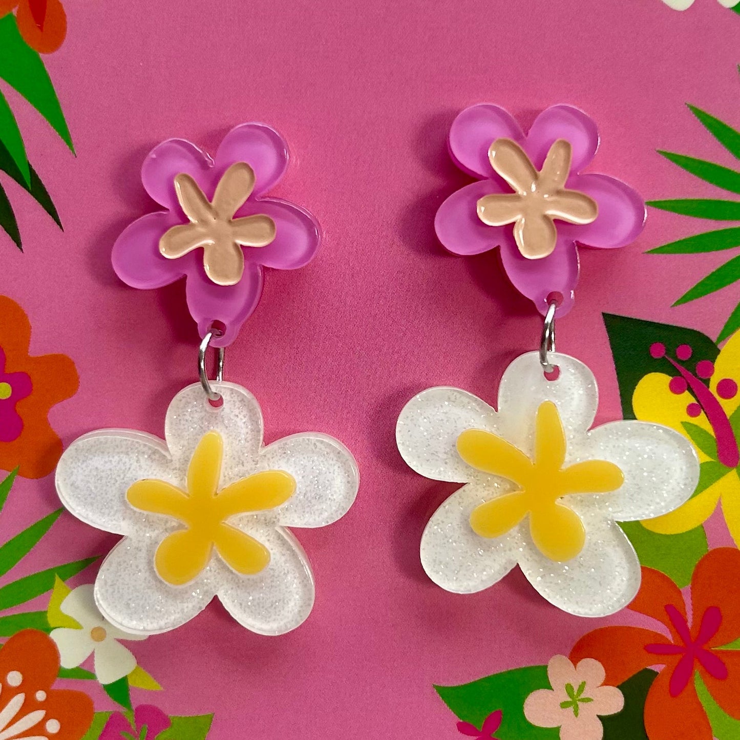 Floral Fantasy Earrings by Miss Fluff x Lipstick & Chrome