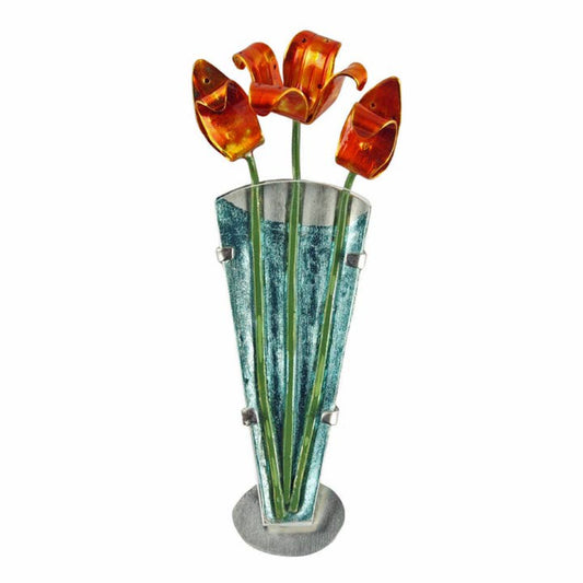 Flower Vase Brooch by Chickenscratch